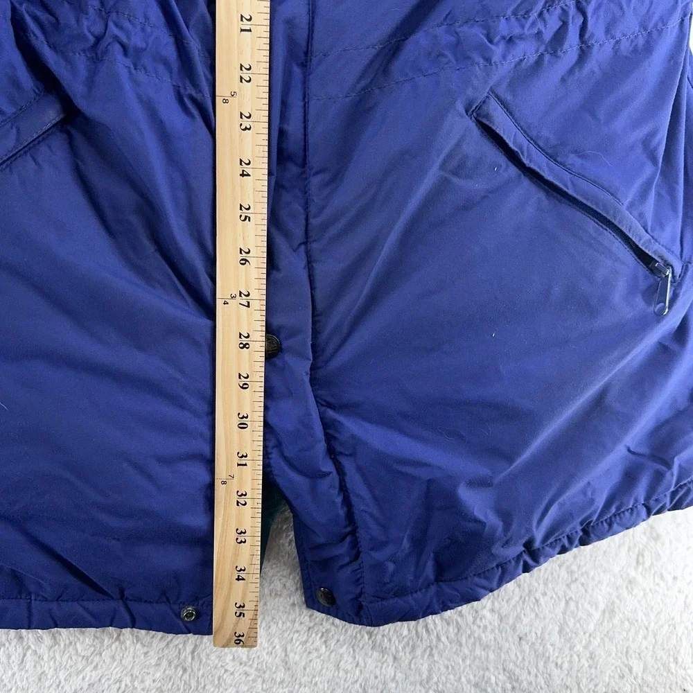 Vintage LL Bean Penobscot Parka Jacket FITS SMALL Blue Hooded‎ Winter 90s